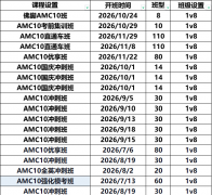 北京犀牛教育AMC10课程：三大校区，线上/线下课程助力冲刺AMC10前1%！